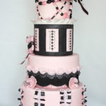 Pink and Black Fashion Cake